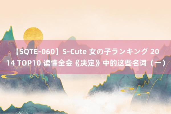 【SQTE-060】S-Cute 女の子ランキング 2014 TOP10 读懂全会《决定》中的这些名词（一）