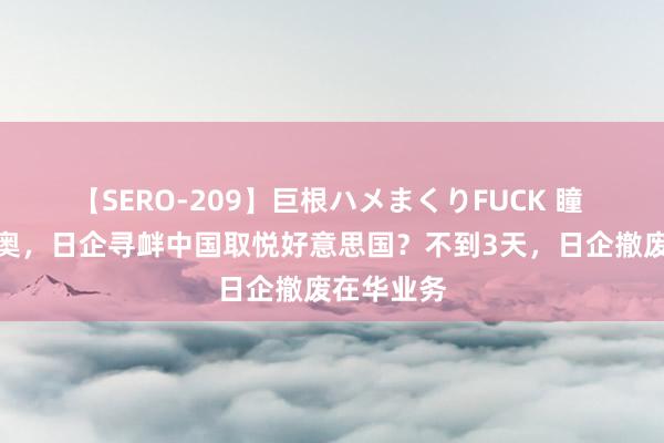 【SERO-209】巨根ハメまくりFUCK 瞳 雇佣蓬佩奥，日企寻衅中国取悦好意思国？不到3天，日企撤废在华业务