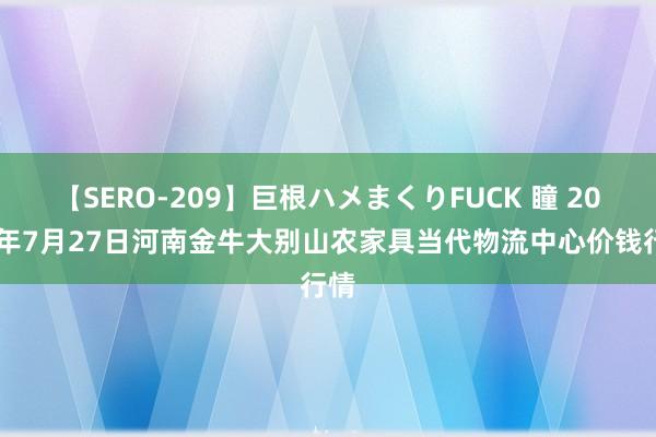 【SERO-209】巨根ハメまくりFUCK 瞳 2024年7月27日河南金牛大别山农家具当代物流中心价钱行情