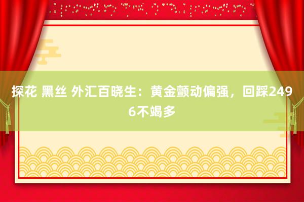 探花 黑丝 外汇百晓生：黄金颤动偏强，回踩2496不竭多