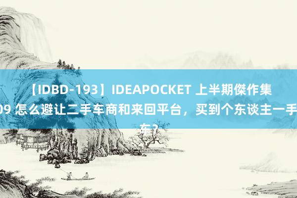 【IDBD-193】IDEAPOCKET 上半期傑作集2009 怎么避让二手车商和来回平台，买到个东谈主一手车？