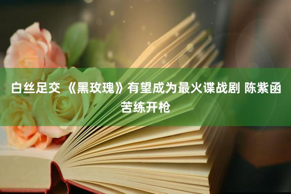 白丝足交 《黑玫瑰》有望成为最火谍战剧 陈紫函苦练开枪